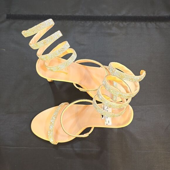 BRAND NEW GLAZE WOMEN’S RHINESTONE EMBELLISHMENTS SANDAL - Picture 5 of 15